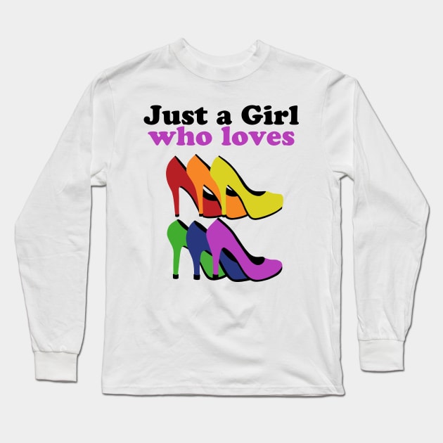 Colorful High Heels Long Sleeve T-Shirt by CBV